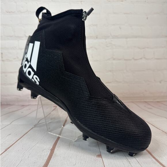 Adidas Nasty 2.0 Black/Metallic Football Cleats Mens Size 15 (GV8309) - Picture 2 of 10